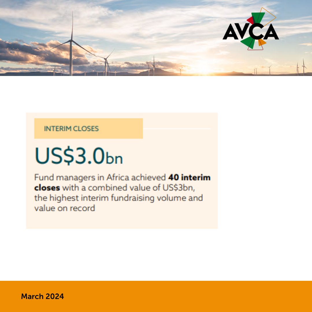 ✨ Africa-focused #fundmanagers the highest #interim #fundraising volume and value on record

In 2023, Africa-focused fund managers showcased remarkable resilience with 40 interim closes.

Download the full report for more insights: bit.ly/3xja4gT

#FundraisingTrends