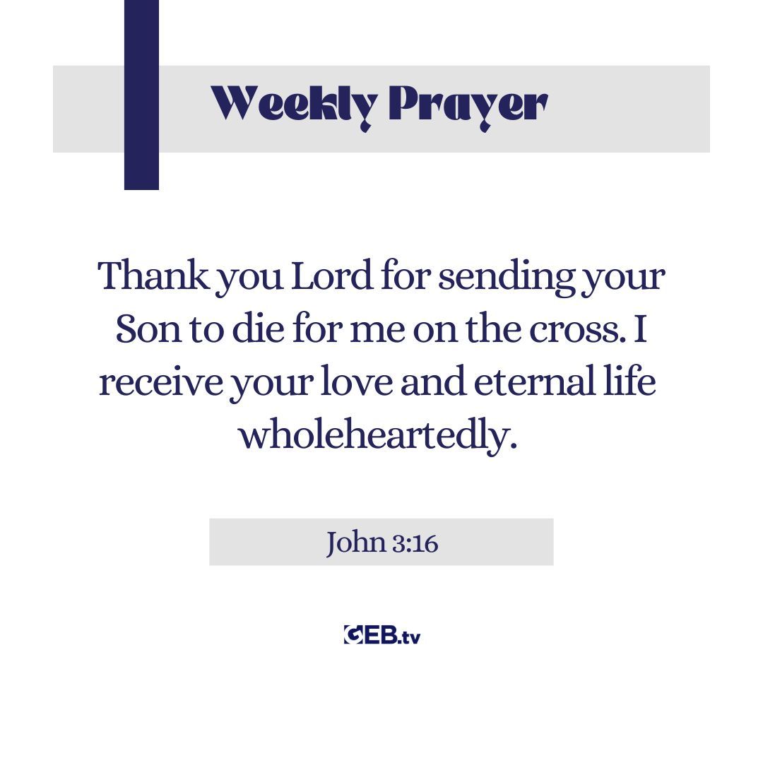 Let us pray!
Receive the life of Jesus of today!

#NewDay #ChristianLiving #GodIsGood #JesusSaves #JesusLives #LifeInChrist #StartANew #LiveWell #BibleCommunity #BibleVerse #Scriptures #HelpingYouLiveWell #GEB #GEBAmerica