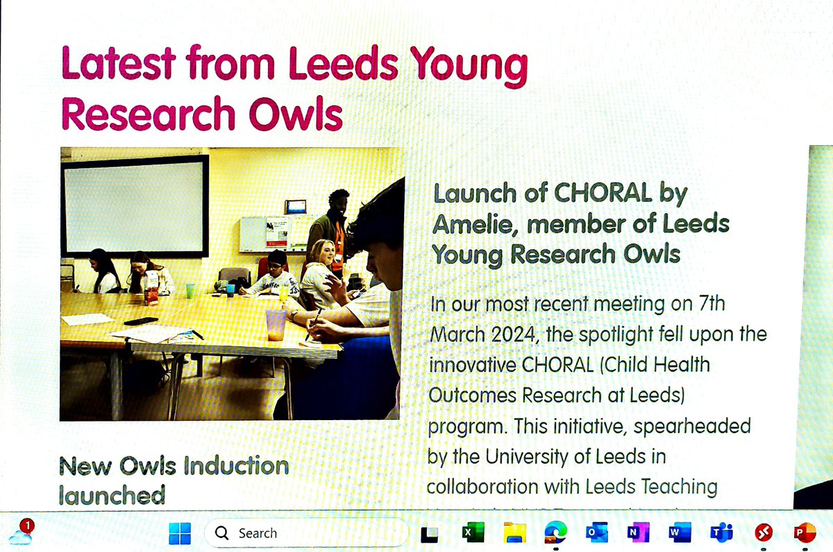 The Owls have been busy since the start of this year. A couple of updates added to our website generationr.org.uk/leeds-young-re… @GenrYPAGs @LTHTResAcademy @LDShospcharity @LTHTResearch @NIHRcommunity @CHORAL_RESEARCH @Leeds_Childrens @DrSimonPini