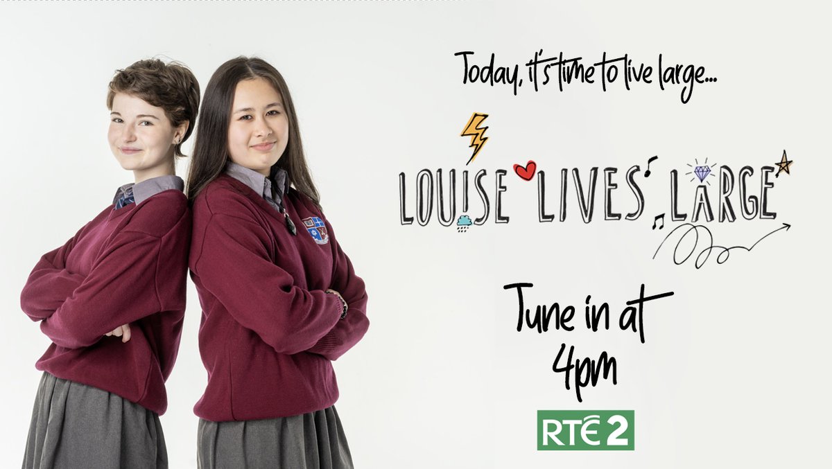 Thirteen-year-old cancer survivor Louise tackles her ‘Live Large List’ to experience everything she missed out on while sick. The first episode of Louise Lives Large airs on @RTE2 this afternoon at 4pm – proudly supported by Fís Éireann/Screen Ireland. 📺💚 #IrishTV