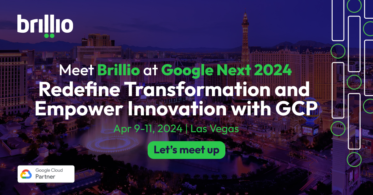 Join us at #GoogleNext2024 and discover how Brillio, a trusted Google partner, is redefining digital transformation with tailor-made cloud-native solutions for tomorrow's businesses. Connect with our experts at the conference. bit.ly/4ag3TJ2 #GooglePartner
