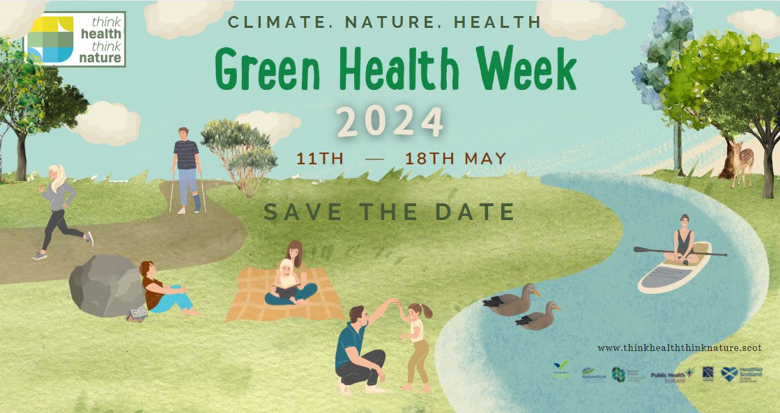 Exciting news this afternoon.. Save the Date ** Green Health Week 2024! We can't wait! More info coming soon #Greenhealthweek #2024 #thinkhealththinknature #Highlands