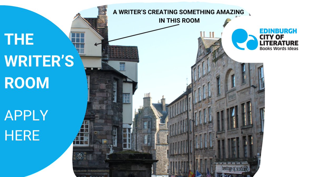 ✍️Writers, would you benefit from a paid desk residency in Edinburgh, the world’s first @UNESCO City of Literature? Deadline is this Monday for applications. 📅: Monday 8 April 🏆: £1k bit.ly/3TfEJ6d