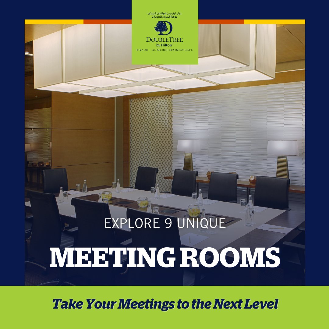 Experience the epitome of productivity in our 9 unique and private meeting rooms, designed to foster collaboration and success. 💼

#DoubleTreebyHilton #MeetingRoom #BusinessMeetings