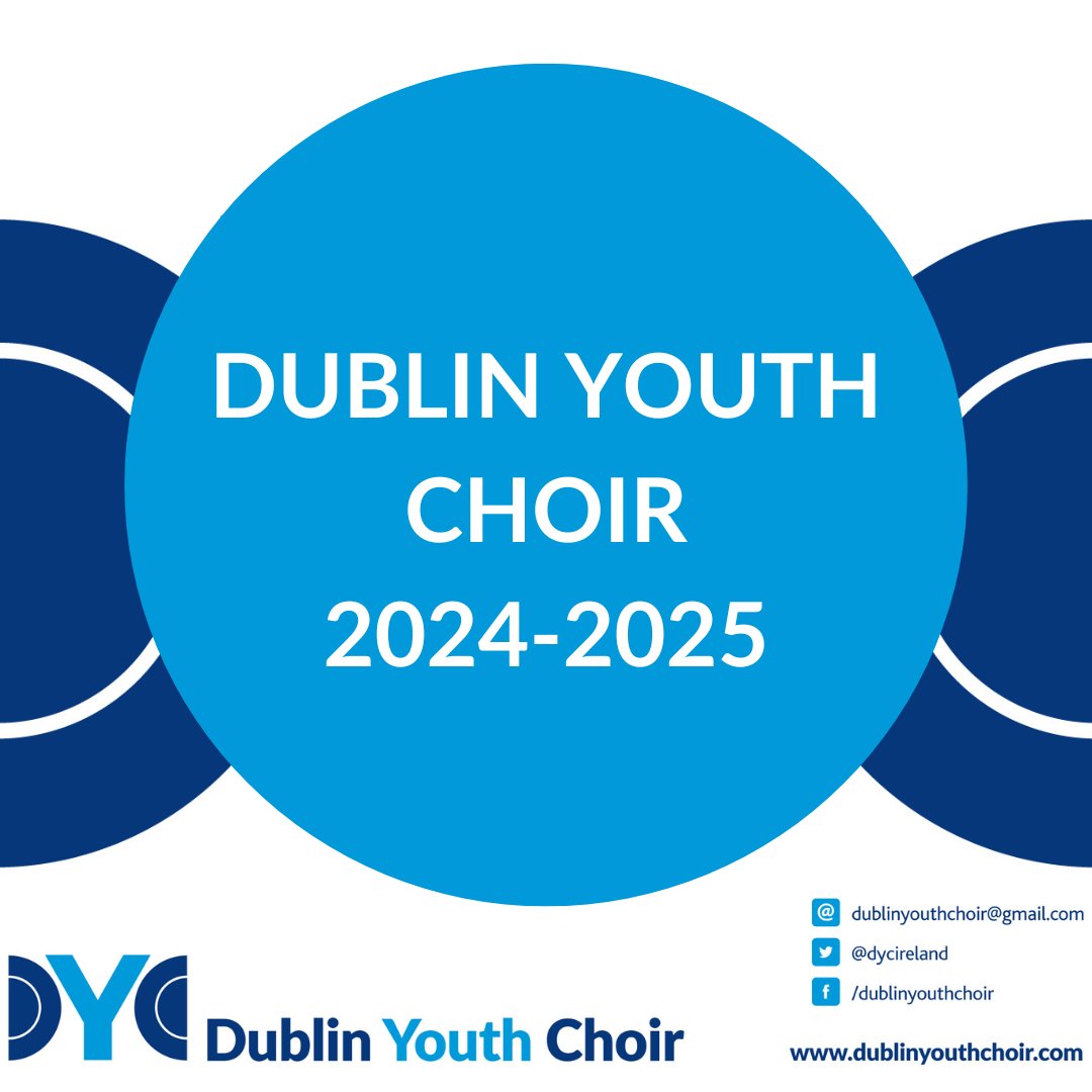 Do you want to be part of Dublin Youth Choir 2024-2025 in a very exciting year for DYC? Register your interest through our website as soon as possible and we will get back to you with more information! And while you're there, check out our updated website! dublinyouthchoir.com/joinus