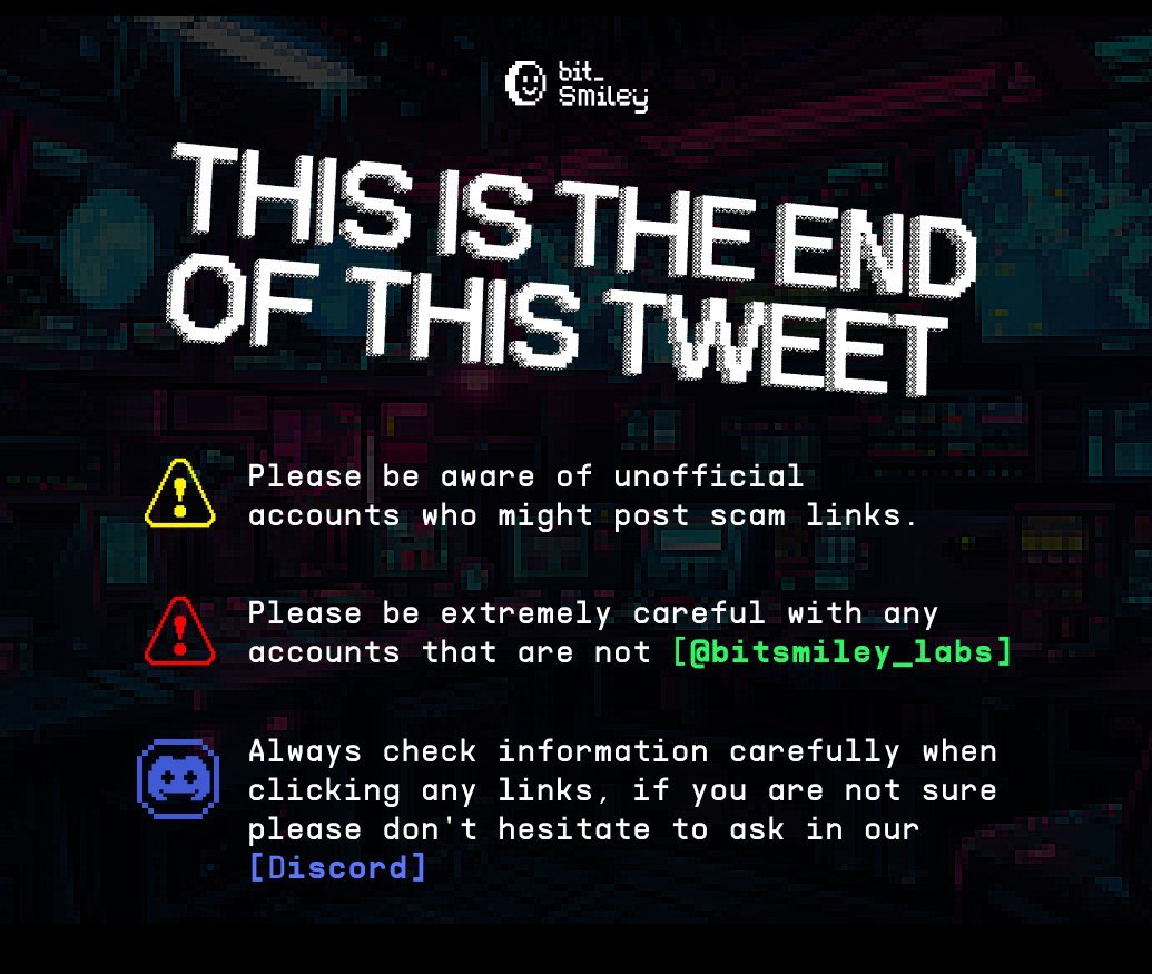 SummerMute (@summer_mute) on Twitter photo Tặng miễn phí 20 Slot bitSmiley whitelist testnet🎫🎟️
Gần đây mình chuyển sang làm thêm cả Air & Retro. Liên hệ với dự án <a href="/bitsmiley_labs/">bitSmiley | bitUSD</a> họ nhờ gửi tới 20 bạn may mắn 20 Slot nhận Token Testnet để tăng cơ hội cho các bạn trúng Airdrop của họ.
• bitSmiley Tặng miễn phí 20 Slot bitSmiley whitelist testnet🎫🎟️
Gần đây mình chuyển sang làm thêm cả Air & Retro. Liên hệ với dự án <a href="/bitsmiley_labs/">bitSmiley | bitUSD</a> họ nhờ gửi tới 20 bạn may mắn 20 Slot nhận Token Testnet để tăng cơ hội cho các bạn trúng Airdrop của họ.
• bitSmiley