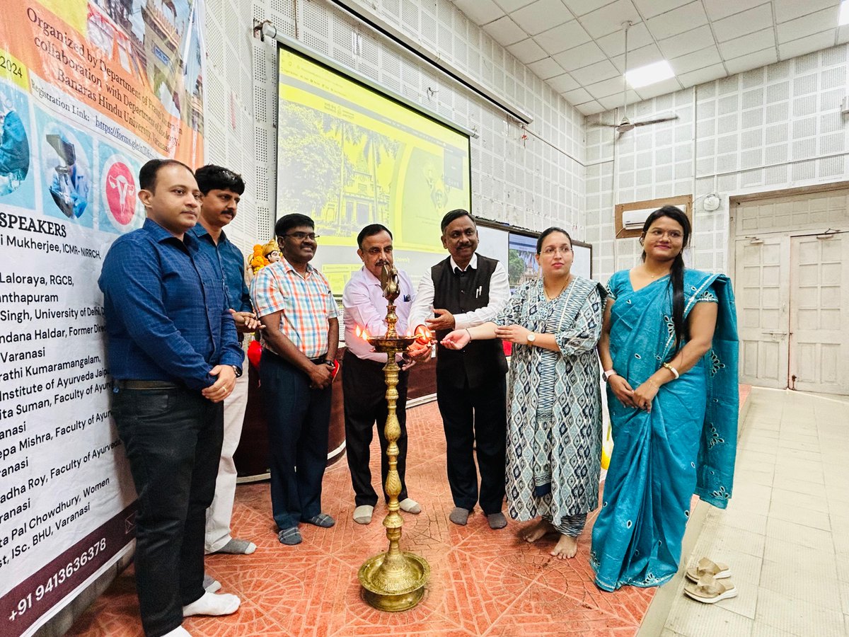 bhu_updates's tweet photo. Department of Prasuti Tantra and Department of Zoology, #BHU, jointly organized a National Webinar on "Modern Lifestyle &amp; Female Reproductive Health." The webinar aimed to bridge the knowledge gap between Ayurvedic Medicine System and Basic Biomedical Researches.

@VCofficeBHU https://t.co/Icsna0Kk2J