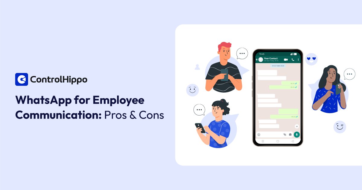 controlhippo's tweet image. Use WhatsApp for seamless employee communication and a better user experience. Find out the pros and cons of using WhatsApp for business communication.

Blog Link - controlhippo.com/blog/whatsapp-…

#communication #employees #whatsappbusiness
