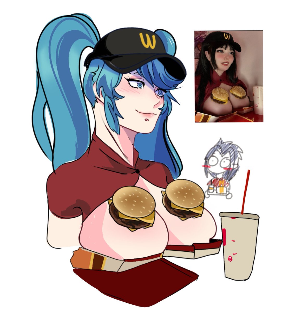 Ladymardibujos1's tweet photo. McDonald's fanart owo 
#LeagueOfLegends https://t.co/cffgKcc7dw