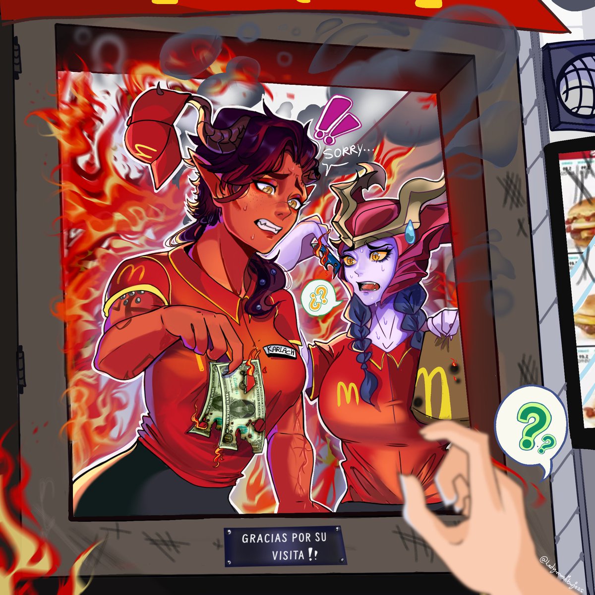 Ladymardibujos1's tweet photo. McDonald's fanart owo 
#LeagueOfLegends https://t.co/cffgKcc7dw