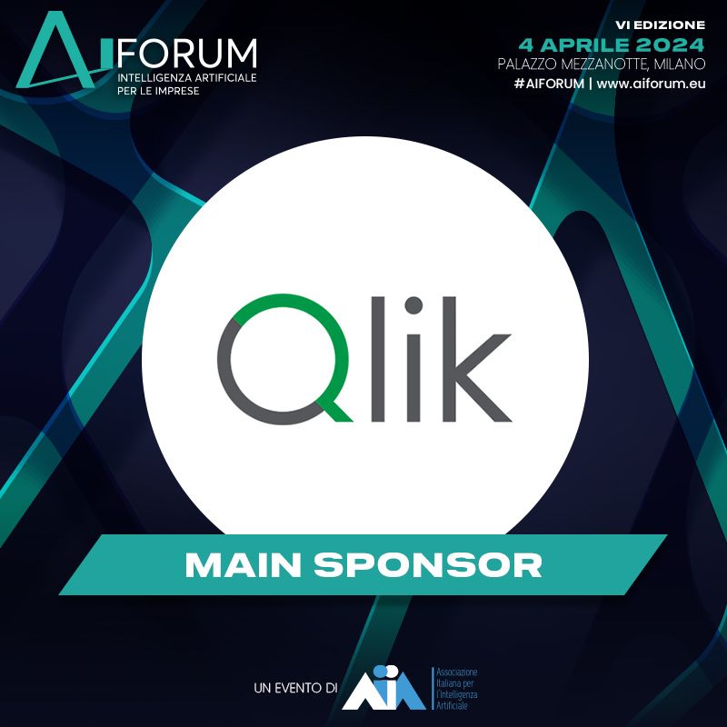 Qlik è Main Sponsor della sesta edizione dell'𝗔𝗜 𝗙𝗢𝗥𝗨𝗠 𝟮𝟬𝟮𝟰! Capiremo quali best practice attuare, quali risultati aspettarsi dall'#AI, quali i nodi ancora da sciogliere per sfruttare al massimo le potenzialità della tecnologia digitale. 👉 aiforum.eu/2024/