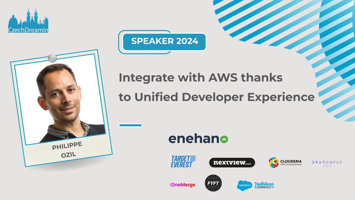 Next month, I'll have the great pleasure to present at @CzechDreamin on how you can integrate between #Salesforce and #AWS with the Unified Developer Experience. Join me! 🗓️ Prague, Czech Republic 📌 May 17, 2024 🔗 Register with a discount: eventbrite.com/e/713182677587…