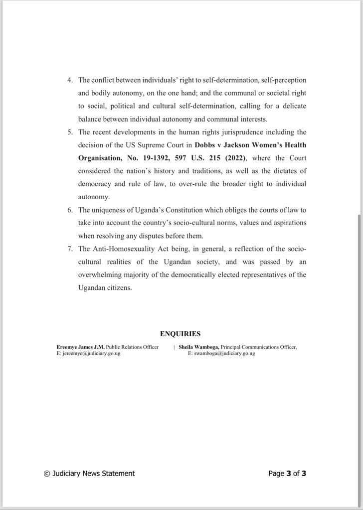 No Retreat No Surrender. 

We wont relent.. We will explore all available legal options &amp; if need be, petition all Courts under the Sun, Moon and Stars until the Anti-Homosexuality Act 2023 is struck off the Law Books of Uganda. 

2024, has no place 4 criminalising homosexuality.