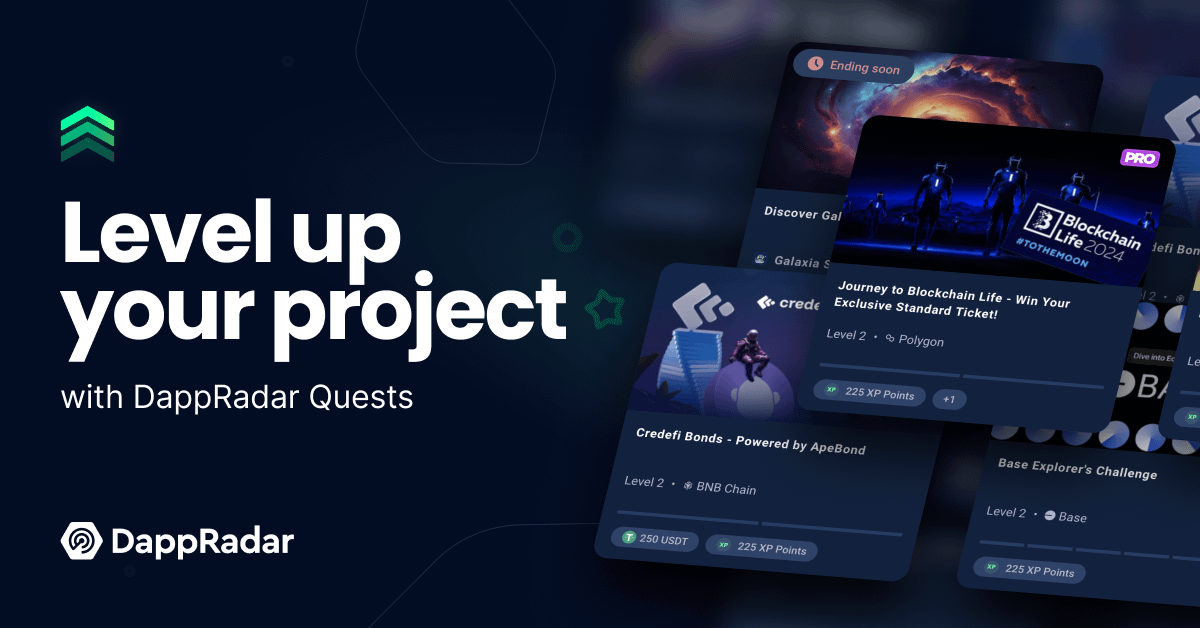 1/ Looking for ways to boost your project’s visibility and attract new users? Create your own quest on DappRadar now and leverage the benefits of DappRadar!

Ready to start? dappradar.com/rewards/quests…
Overview in the thread 👇