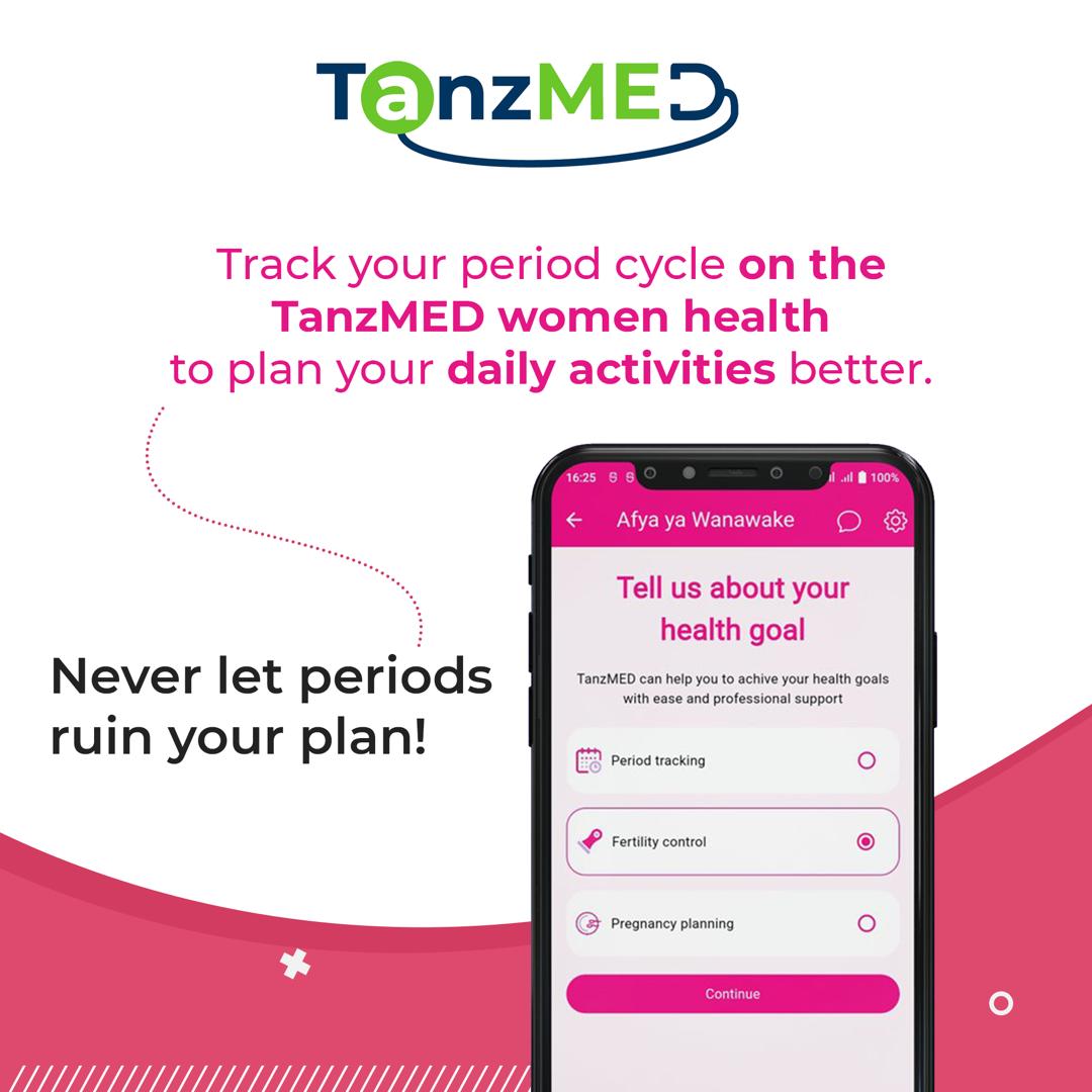tanzmed_africa's tweet image. 🌸 Wondering why you should track your menstrual cycle on the TanzMED App? Here&apos;s why it&apos;s a game-changer:
1. 🔄 Get to know your period cycle.
2. 🎯 Pinpoint your most fertile days with ease.
3. 🌟 Stay prepared for those hormonal swings like a boss.
#TanzMED #PeriodTracking
