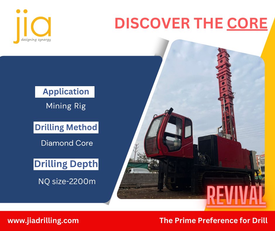 Maximum efficiency and sustainability, a #crawler mounted #diamond core drilling rig designed for mining.
.
.
.
.
.
.
.
.
.
.
.
.
.
#jia #jiadrilling #jiarigs #coredrilling #diamond #diamondcoredrilling #wirelinedrilling #rig