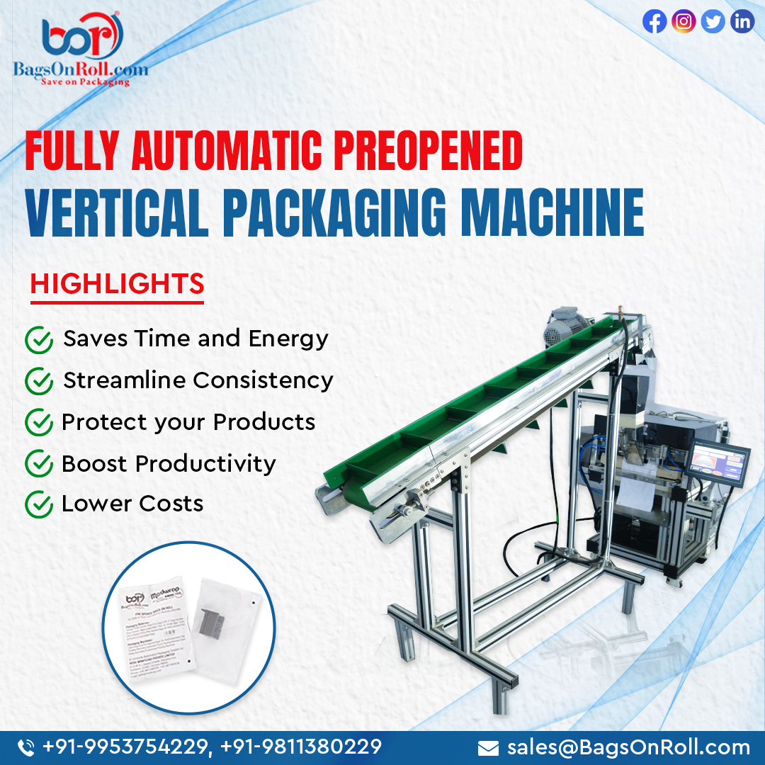 bagsonroll's tweet image. Fully Automatic Preopened Vertical Packaging Machine.

Connect with us to learn more
📲 +91-9953754229, +91-9811460229
📩 sales@BagsOnRoll.com
🌐 bagsonroll.com

#bagsonroll #packagingmachine #machinepackaging #packagingbox #packagedesign #packagingindustry #packaging
