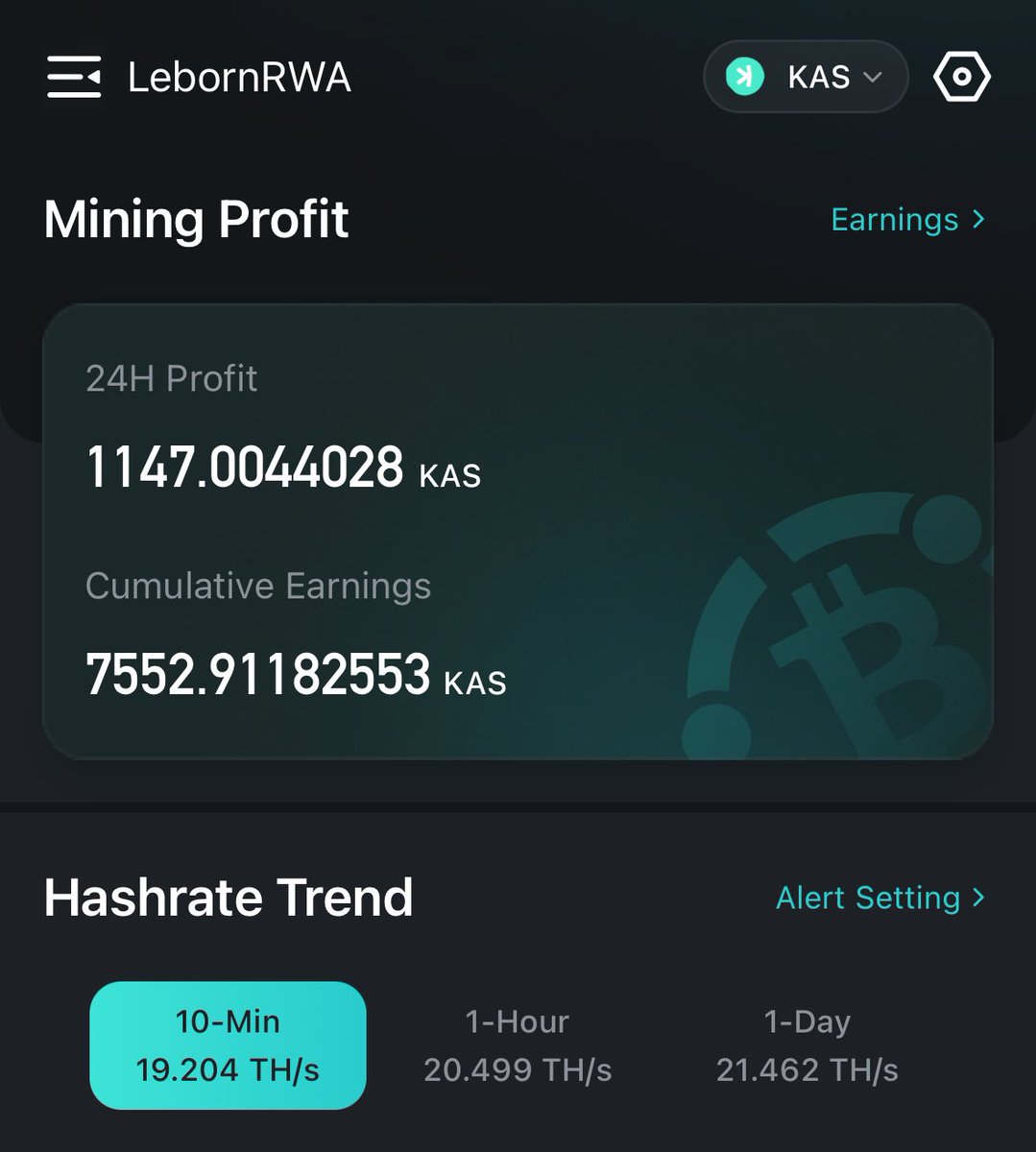 Lebornrwa's tweet photo. New KAS Miner is arrived
KS5Pro with 21TH
Daily profit with 150$ (1,147KAS)
Telegram: https://t.co/uyF3tbZtnF
#lebornrwa #kas #miner #CryptoMining https://t.co/xlN5xuZc70