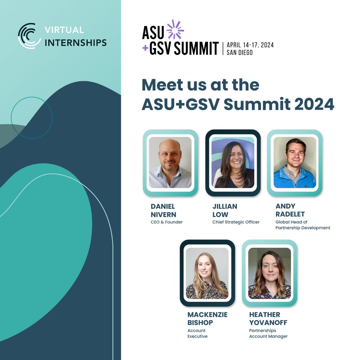 onlineinterns's tweet image. #TeamVI are excited to attend #ASUGSVSummit2024! We're looking forward to connecting with many speakers and industry leaders to gain insights on #highered and #employability.

📅 Attending and want to meet us? Book in a quick chat with one of our team: eu1.hubs.ly/H08p2cT0