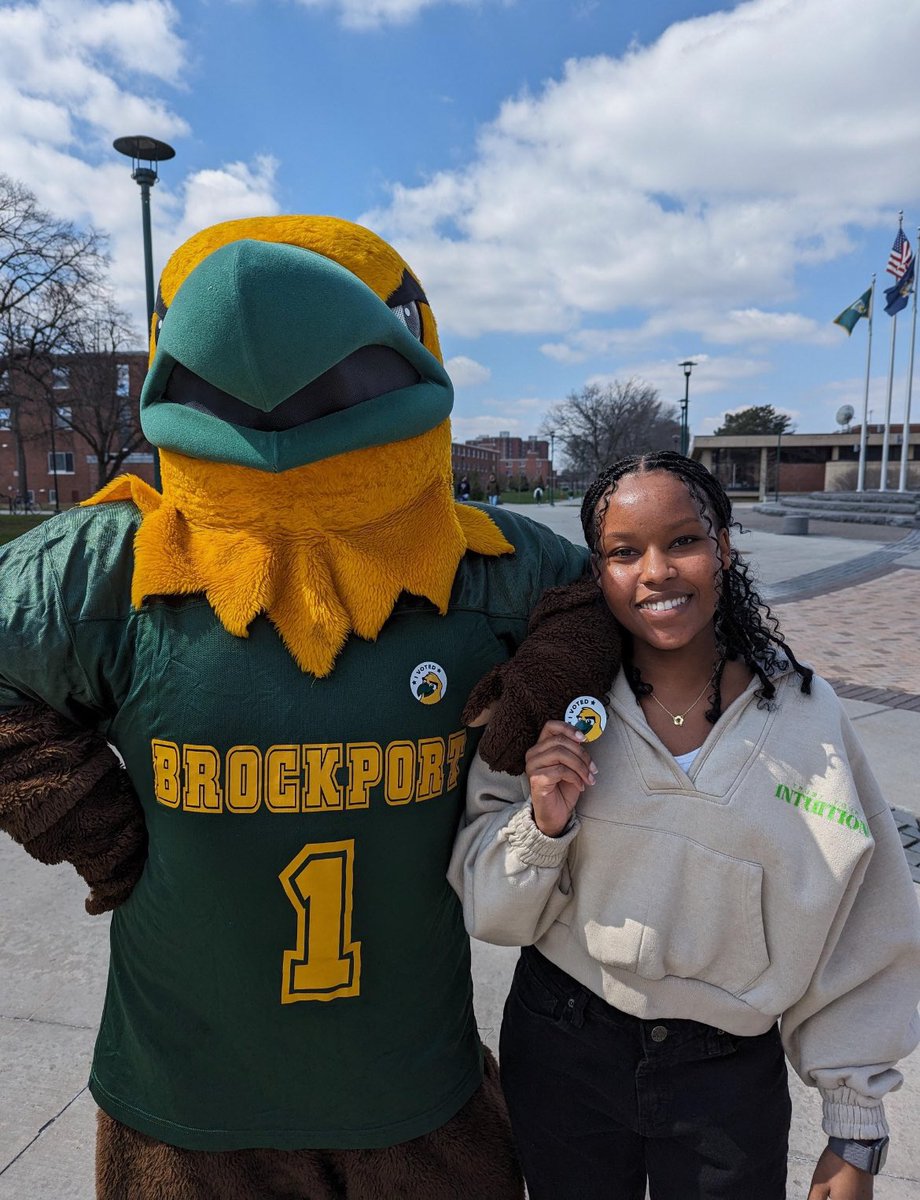 A new day, a new VOTE! 🗳️ & today (4/3), they’ll count as DOUBLE thru @SUNY’s social media. Be on the lookout for #SUNY’s social voting today (on IG & X), but for now, cast your vote for #Ellsworth online 🔗: suny.edu/mascotmadness/ #MascotMadness #EaglesSoar #IVoted