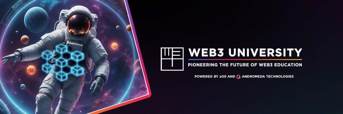 AndromedaProt's tweet image. We are pleased to share our strategic alliance with @TheW3University – a hub for practical education in Web3, powered by aOS. Together, we aim to equip students and academia with essential skills for navigating and excelling in the digital era.

Aligned with our core objectives,…