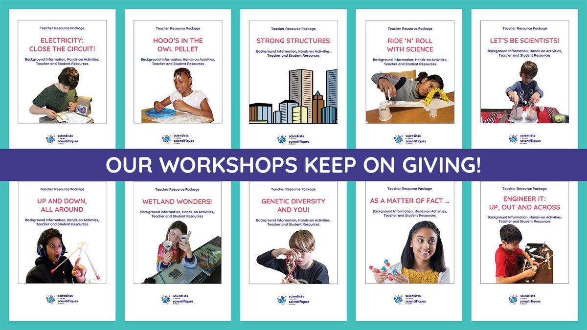 Hey #Teachers! #DYK that our program comes with topic-specific resource packages delivered straight to your inbox after the workshop? These TRPs keep the discoveries going! ✔curriculum-aligned ✔hands-on activities ✔step-by-step guidance scientistsinschool.ca/booking-page/