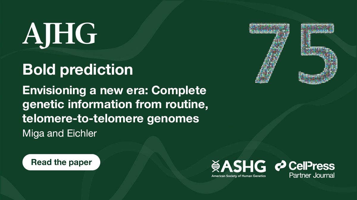 AJHG is now celebrating its 75th year with a series of bold predictions framing genetics and genomics for the future hubs.li/Q02nwf8B0 #AJHGat75 @AJHGNews @geneticssociety @khmiga @eichleree