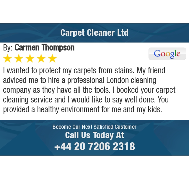 5 Star: Carmen T. "I wanted to protect my carpets from stains. My friend adviced me to hire a..."