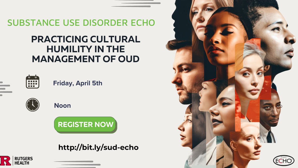 This week on the SUD ECHO, join us as we explore the importance of understanding diverse perspectives when providing effective care. bit.ly/sud-echo @SNJMATCOE @NJPCA @Rutgers_ADM @NewNjsam @CooperHealthNJ @NJDeptofHealth