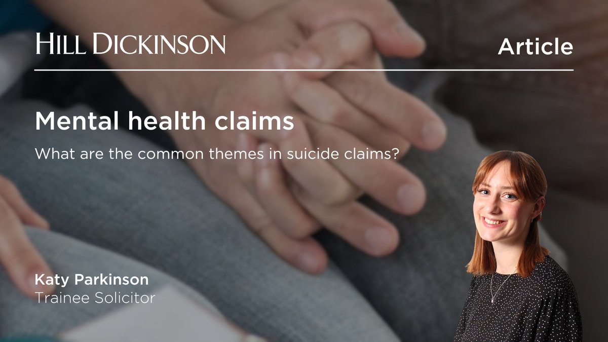 'Where a death has occurred, institutions should engage in efficient sharing of information between the claim and inquest teams to ensure continuity.' In our latest article, Katy Parkinson looks at the two categories most claims against mental health providers involving suicide…