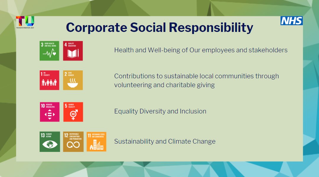 At the TU applying social value in the procurement of NHS goods and services is really important to us. Our TU values underpin all of our work  and we embed these in our planning and strategy:

Please visit our website to find out more
bit.ly/3VHb7Bi
