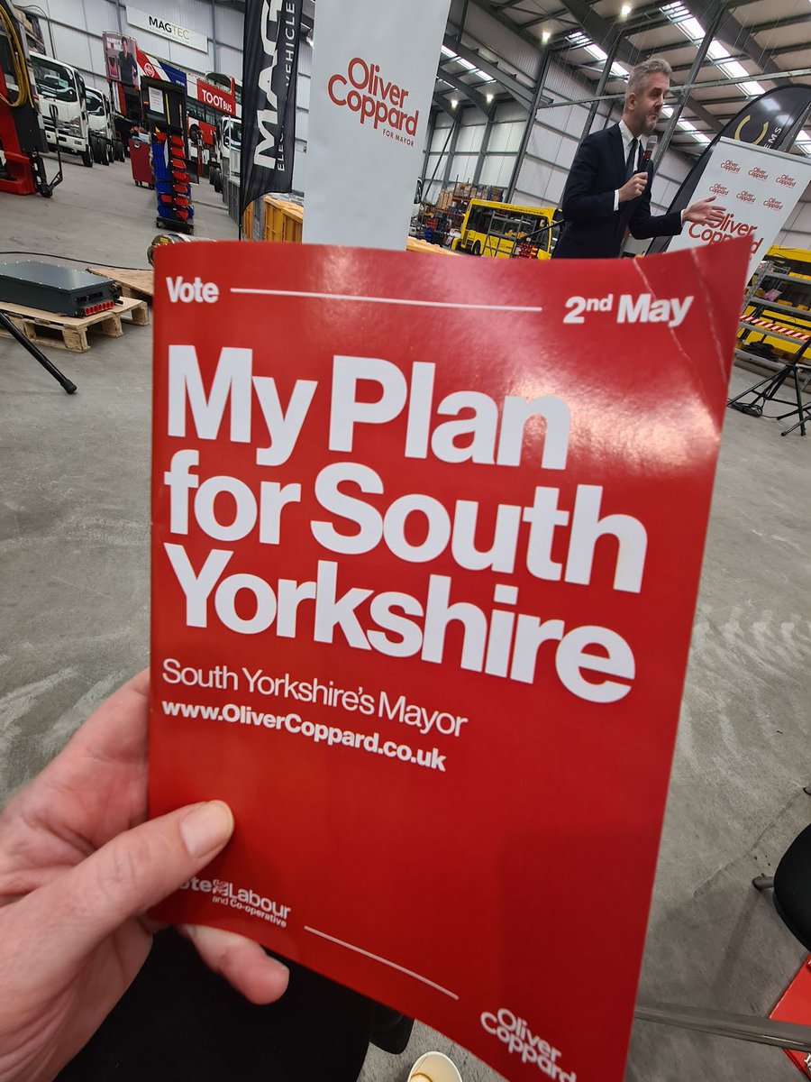 Early setup this morning in preparation for the manifesto launch of @olivercoppard hosted at the stunning @MagtecEV factory #southyorkshire #VoteLabour #pride #purpose #prosperity