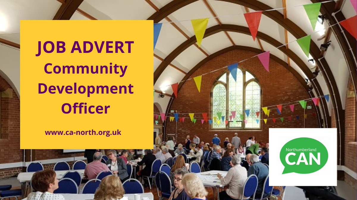 We're recruiting! 👋 📌 Community Development Officer 📝 To develop, deliver and manage a range of projects and activities, including #WarmHubs and #VillageHalls Full details and how to apply are on our website. #NorthumberlandJobs #NorthEastJobs ⌚ Deadline: Wed 17 April