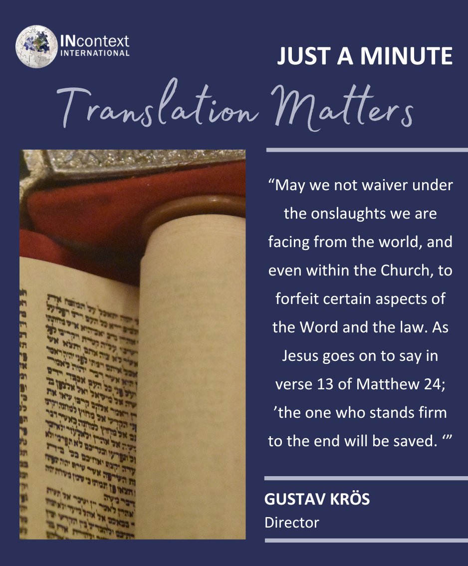 Read the full article: incontextinternational.org/2024/04/03/tra… #INcontext #INcontextInternational #Bible #Scripture #translation #fromthedirector #fromthedirectorsdesk #christian #christianitypost #christianitytoday