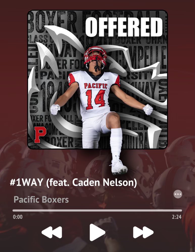 Blessed and grateful to have received a offer from Pacific University