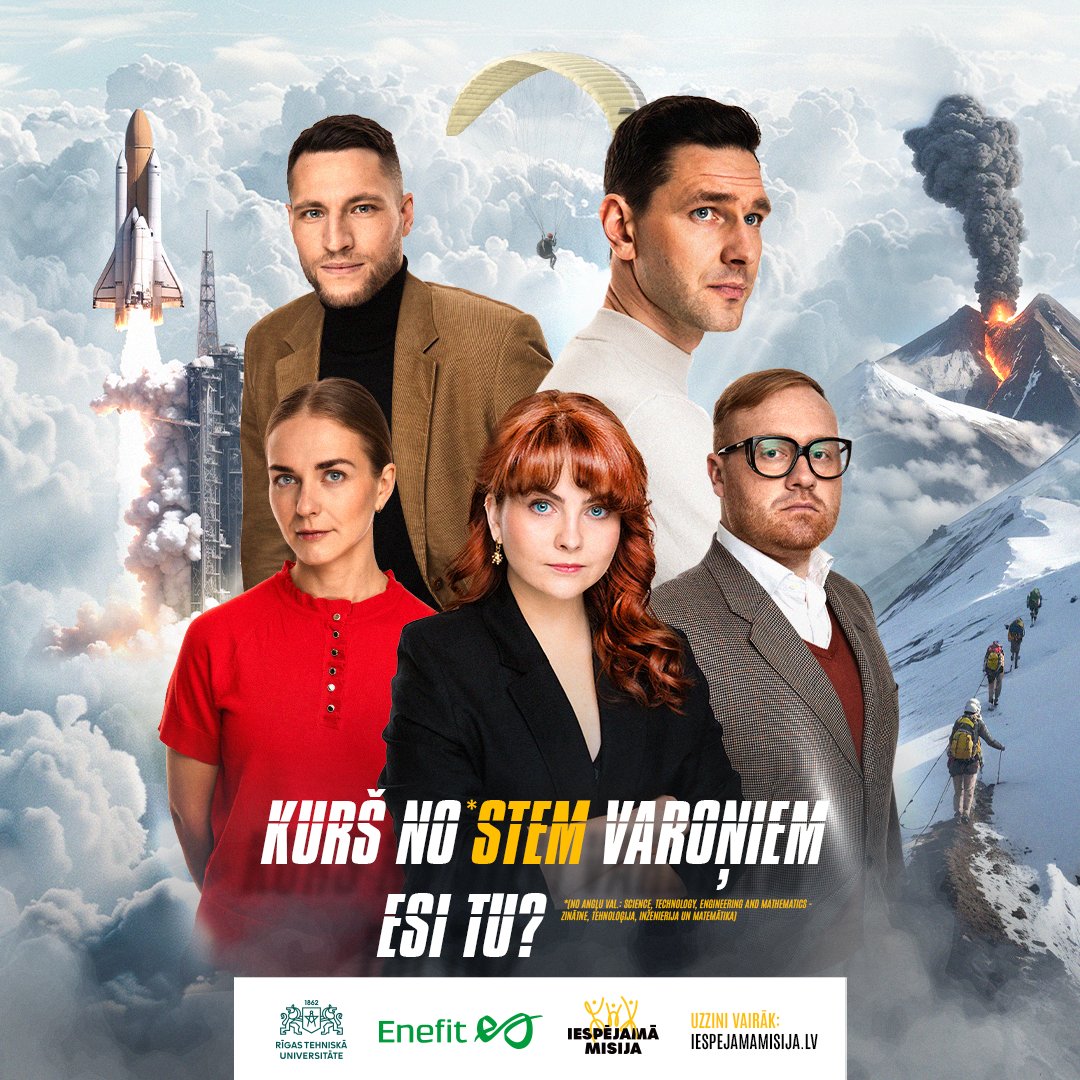 🦸 “Enefit Iespējamā misija: izglābt STEM” ir sākusies! Pievienojies arī Tu! Aizpildi testu un noskaidro, kāda ir Tava loma STEM glābšanas komandā 👉 izglabtstem.lv.

#izglābtSTEM