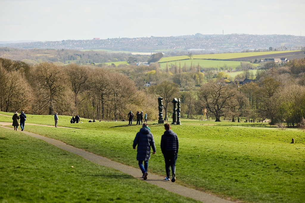 It's #NationalWalkingDay and what better way to celebrate than a walk at YSP 🥾 Take in lakes, woodland, and parkland, and look out for sculptures to spot outdoors. We're dog friendly, so you can explore with furry friends too. And parking is FREE. 🔗 ysp.org.uk/visit-us