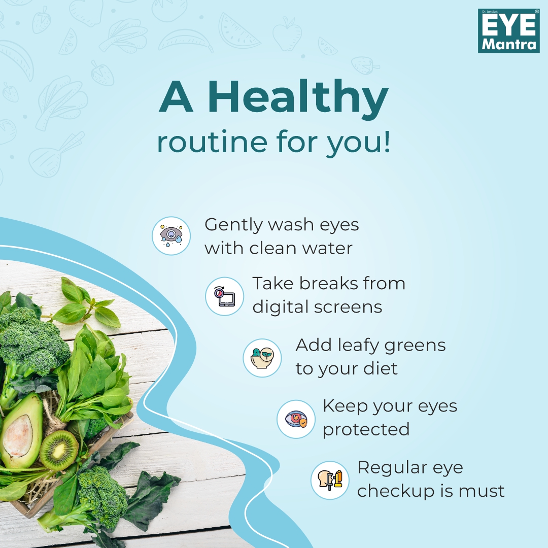 Improve your eyes health with these simple tips!
Make sure you take the right diet and protect eyes from strain.
.
#EyeMantra #AyurvedicEyeDrops #EyeCare #EyeDrops #HealthyEyes #EyeCareTips #EyeCareWithAyurveda #HealthyHabits #HealthyLifestyle #EyeHealth