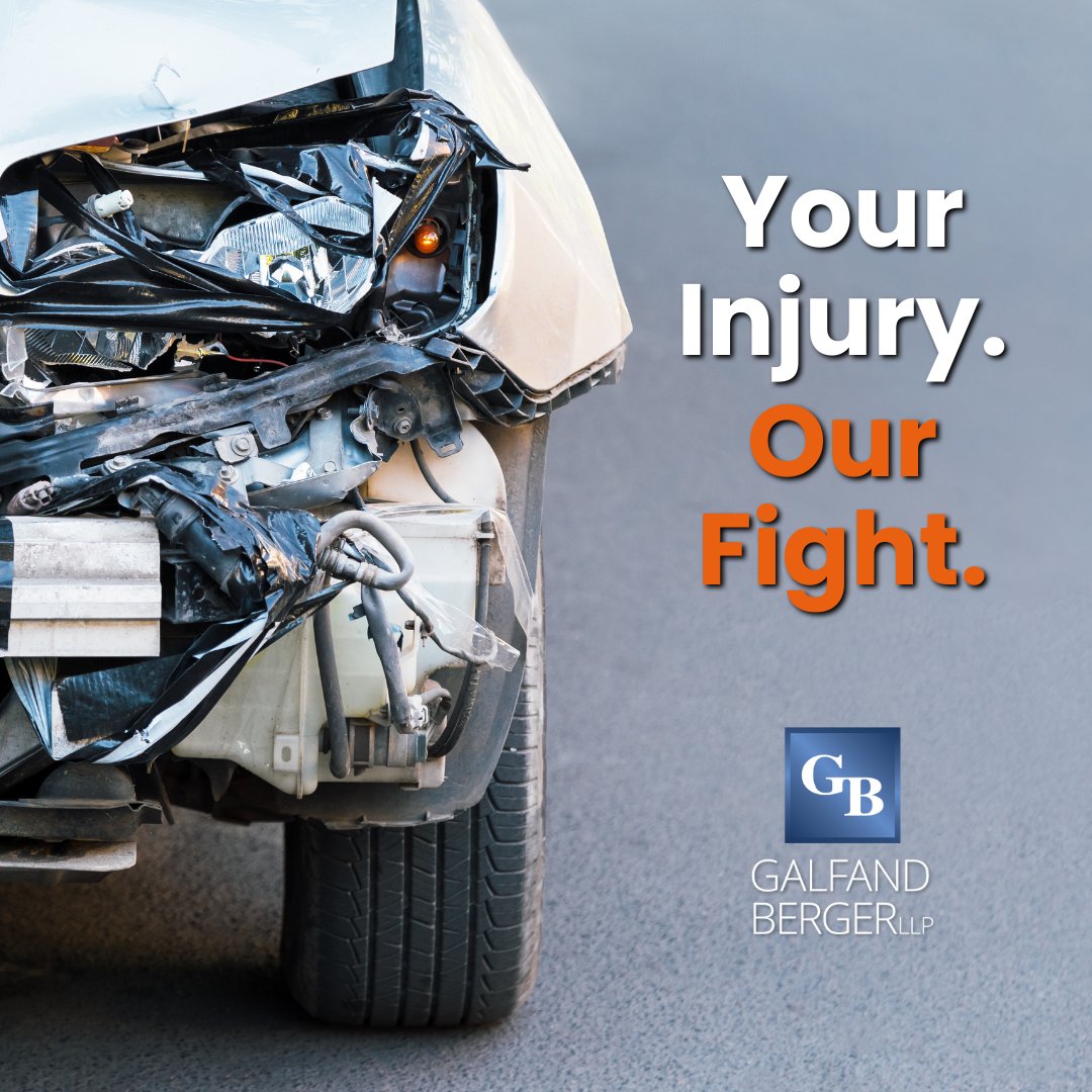 After a car accident, you may face costly medical expenses, lost wages, and more. Don't navigate the aftermath alone - let us be your advocates for justice. Call 800-222-8792 today.

#GalfandBergerLLP #PhillyLawFirm #LegalHelp #YourInjuryOurFight #CarAccidentLawyers #CarAccident