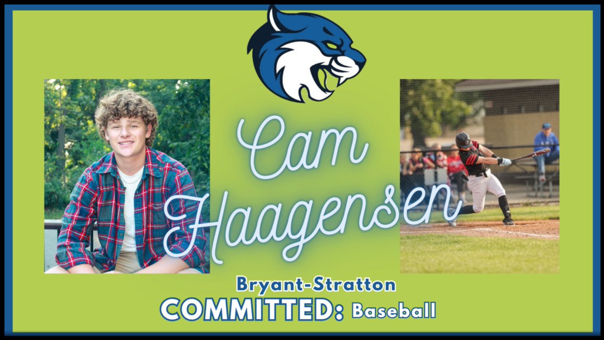 COMMITTED!
Senior: Cam Haagensen
College: Bryant-Stratton
Sport: Baseball