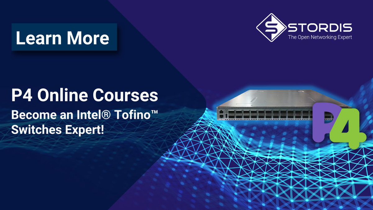 If you want to learn how to program a physical device that can switch terabits of traffic per second, this is your best chance! ✅ ICA-XFG-001➡️30.04. ✅ ICA-XFG-101➡️13.05. – 24.05. #OpenNetworking #P4Training #IntelTofino #SkillDevelopment @p4org