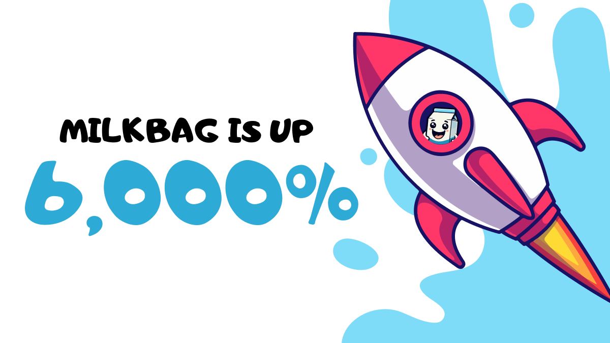 🎊🚨 Get ready for the @MilkbagSol #MILKBAG explosion 💣 From its epic launch 🚀 to a staggering 6000% rise 📈 this project's burn policy is a game-changer 🔥