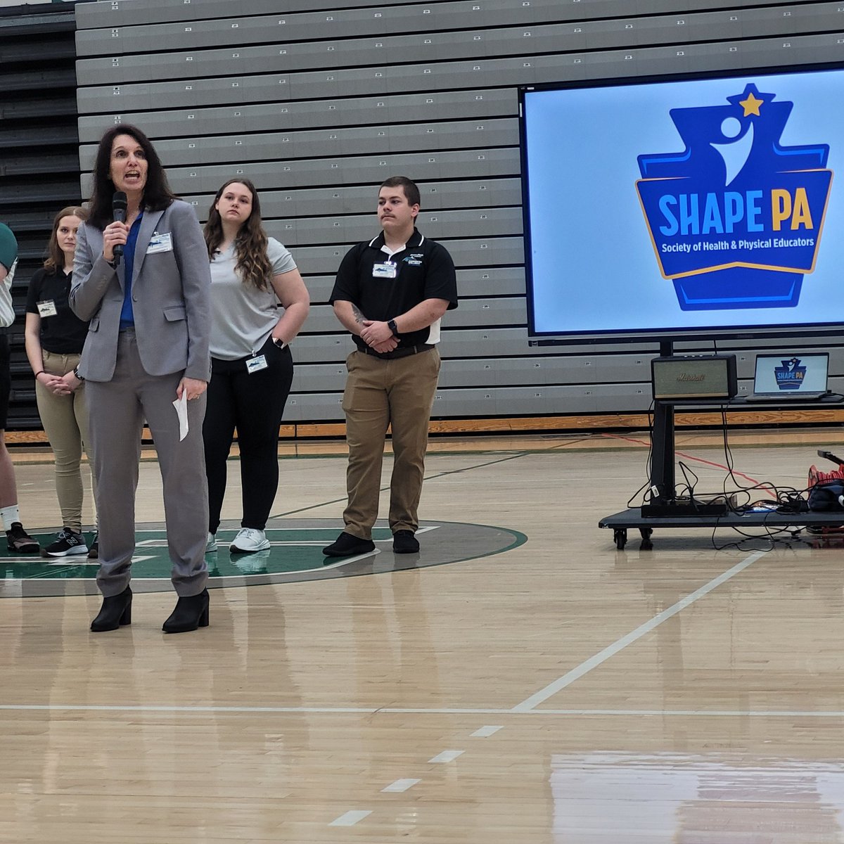 Opening remarks from Dawn Brahler at the SRU 51st Mini Convention. #SWEC  <a href="/SHAPE_PA/">SHAPE PA</a>