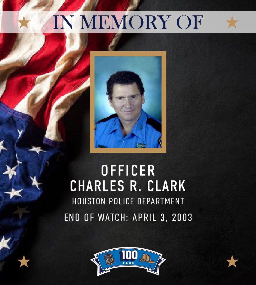 Today we remember @houstonpolice Officer Charles R. Clark who was shot and killed in the line of duty. #forthefallen #houston #HPD