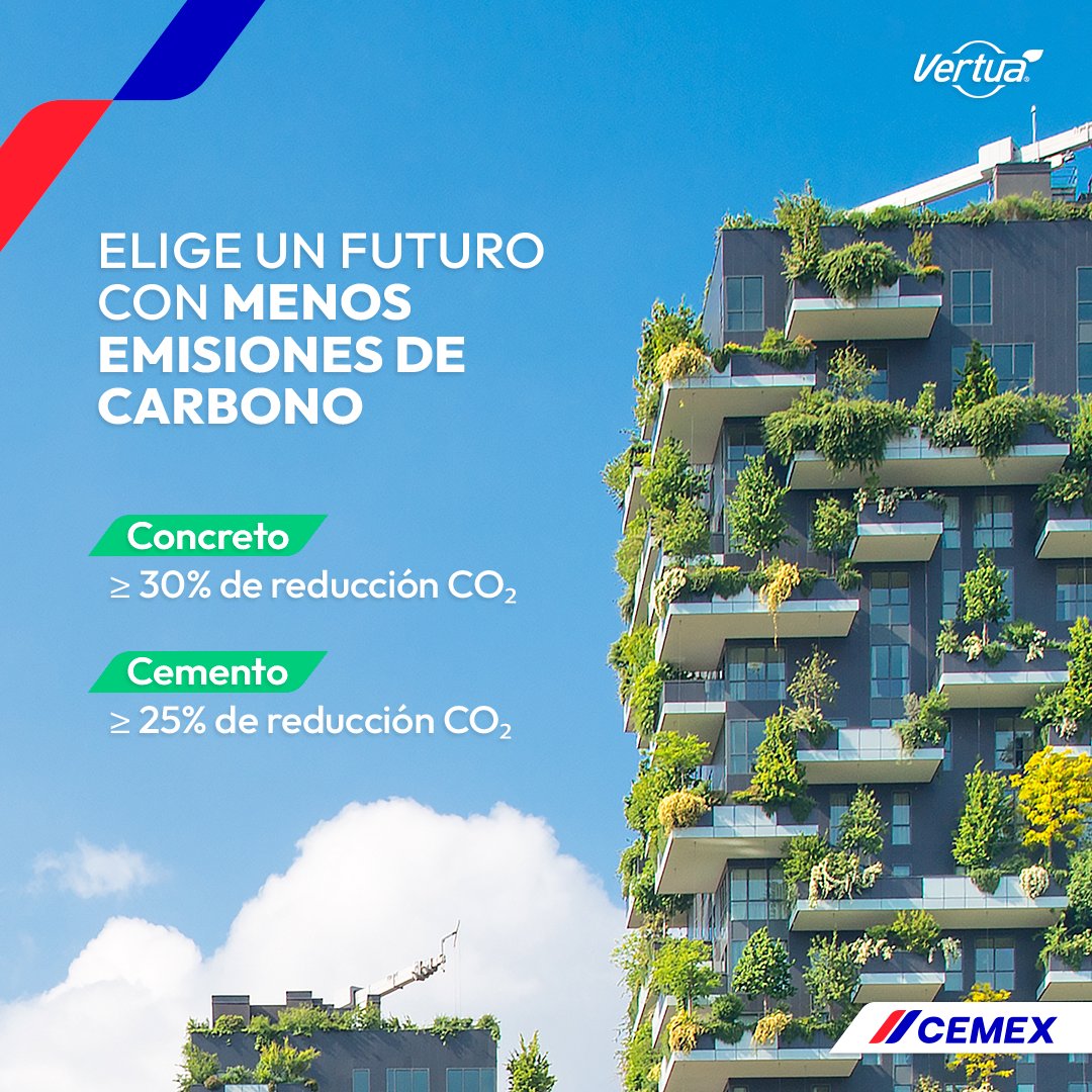 Con nuestra innovadora cartera de productos Vertua, como el concreto y cemento con reducción de CO₂, estamos liderando la transición hacia una construcción más ecológica. Únete a nosotros en este viaje hacia un futuro más sostenible. 🌱 #CemexDominicana #CementoTitánVertua