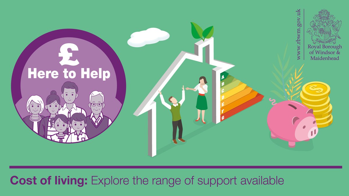 RBWM's tweet photo. ⚡ If you need help with energy costs there’s support available. 💡 For help and advice visit our Energy &amp; Water hub 👉  https://t.co/8RYKs6YDgh or visit OFGEM’s website 👉 https://t.co/EzY3sBqYr4 #RBWMHereToHelp https://t.co/wA1jDfgbwr