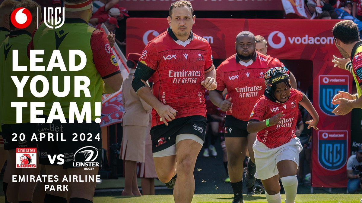 We need a cub to lead our pride! 🦁 With @Vodacom your child could run out with our team when we tackle @LeinsterRugby. Click on the 🔗 to enter: t.ly/OJHYa #LionsPride🦁