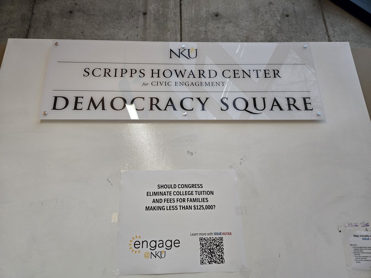 Out with the old, in with the new. It's a new month, check out our Democracy Square Board in the library to share your thoughts!!