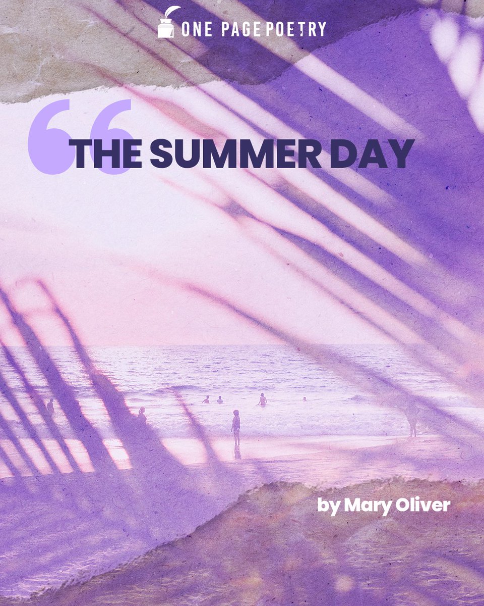 ☀️ The Summer Day by Mary Oliver

Who made the world?🌍
Who made the swan, and the black bear?
Who made the grasshopper?🦗

#wonderoflife #gratitude #mindfulness #livingfully #appreciatethelittlethings #carpediem #lifeisprecious #embracethemoment #livewithpurpose