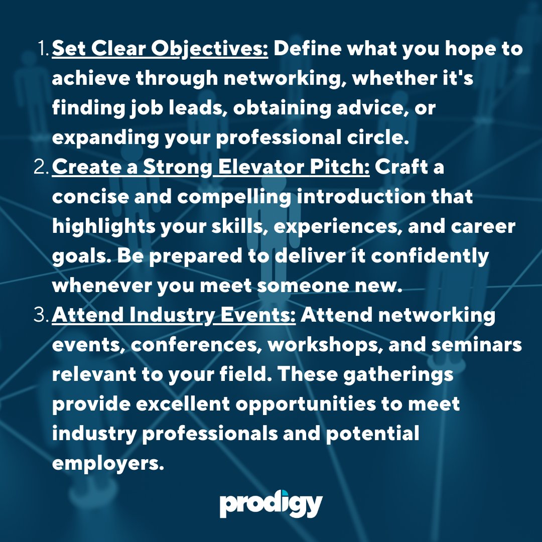 Elevate Your Network! Discover the Essential Tips for Building Meaningful Connections in Your Career Journey. 💼 #Networking #CareerGrowth #ProdigyPersonnel